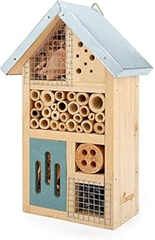 Niteangel Natural Wooden Insect Hotel, Garden Insect House for Ladybugs, lacewings, Butterfly, Bee,  | Amazon (US)