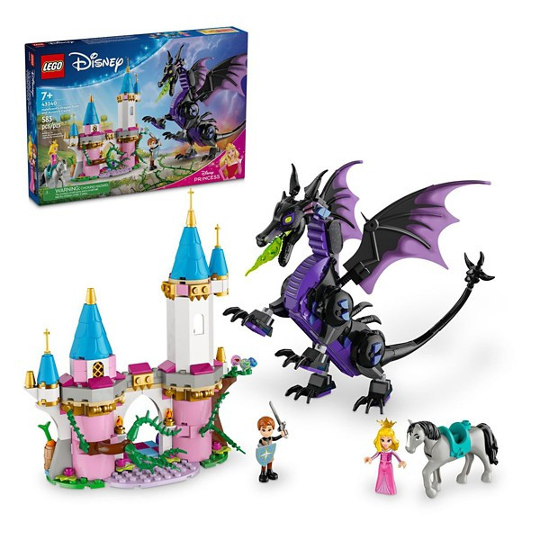 LEGO Disney Princess Maleficents Dragon Form Castle and Horse Toy 43240 | Scheels