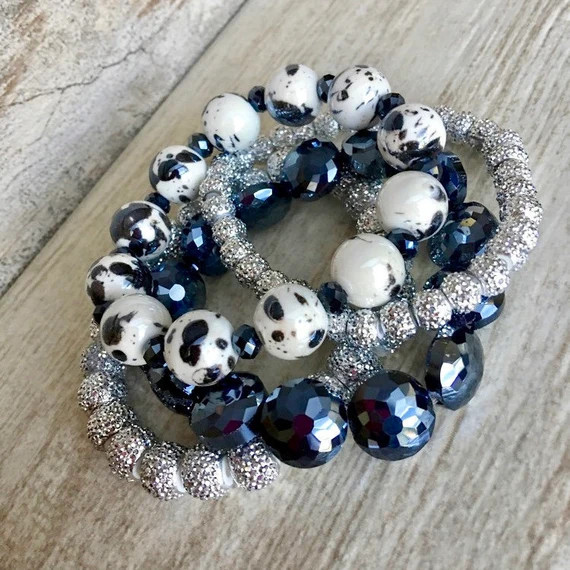 Sailor, Bracelet Stack, Navy jewlery, handmade bracelet, Arm Stack, beaded bracelets | Etsy (US)