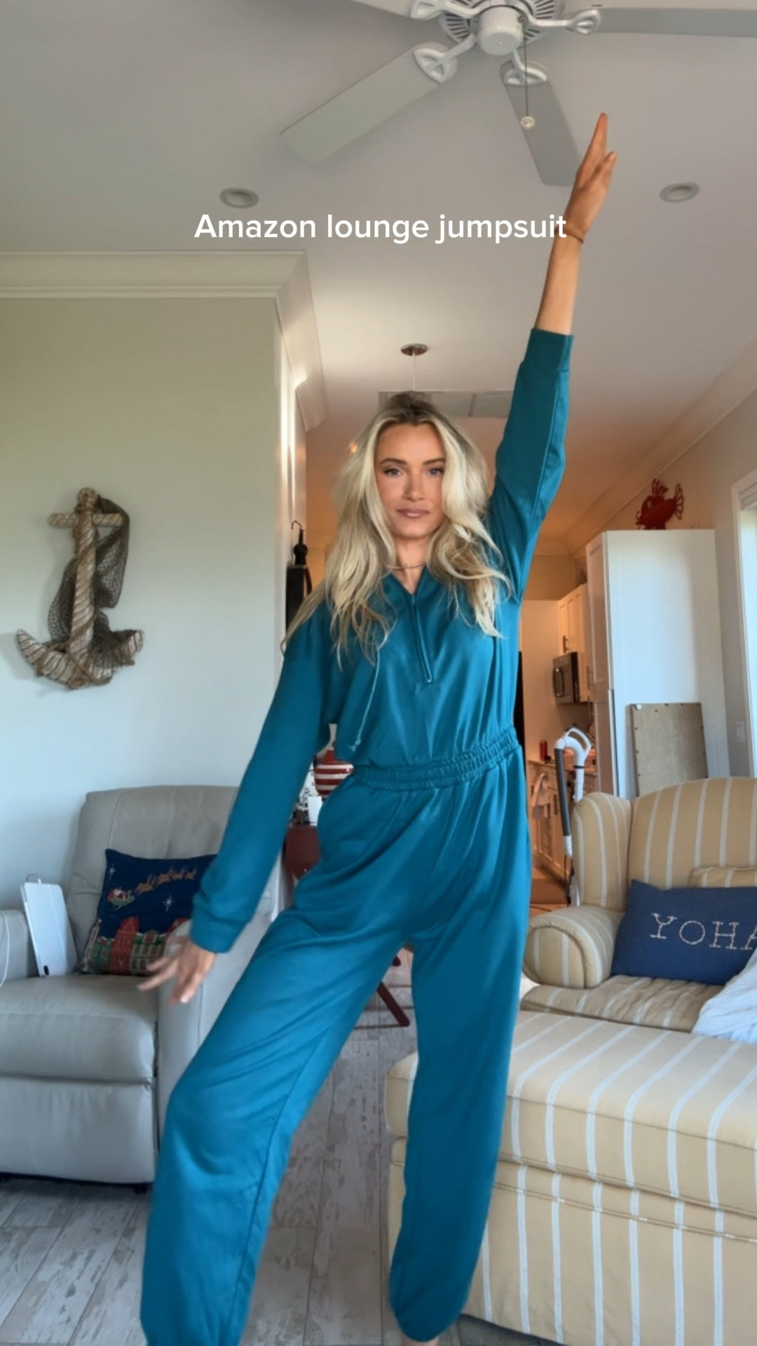 Been living in this lounge jumpsuit all of winter! Wearing a size small! 

Would be perfect if you have a baby bump! 

#LTKBump #LTKFindsUnder50 #LTKootd