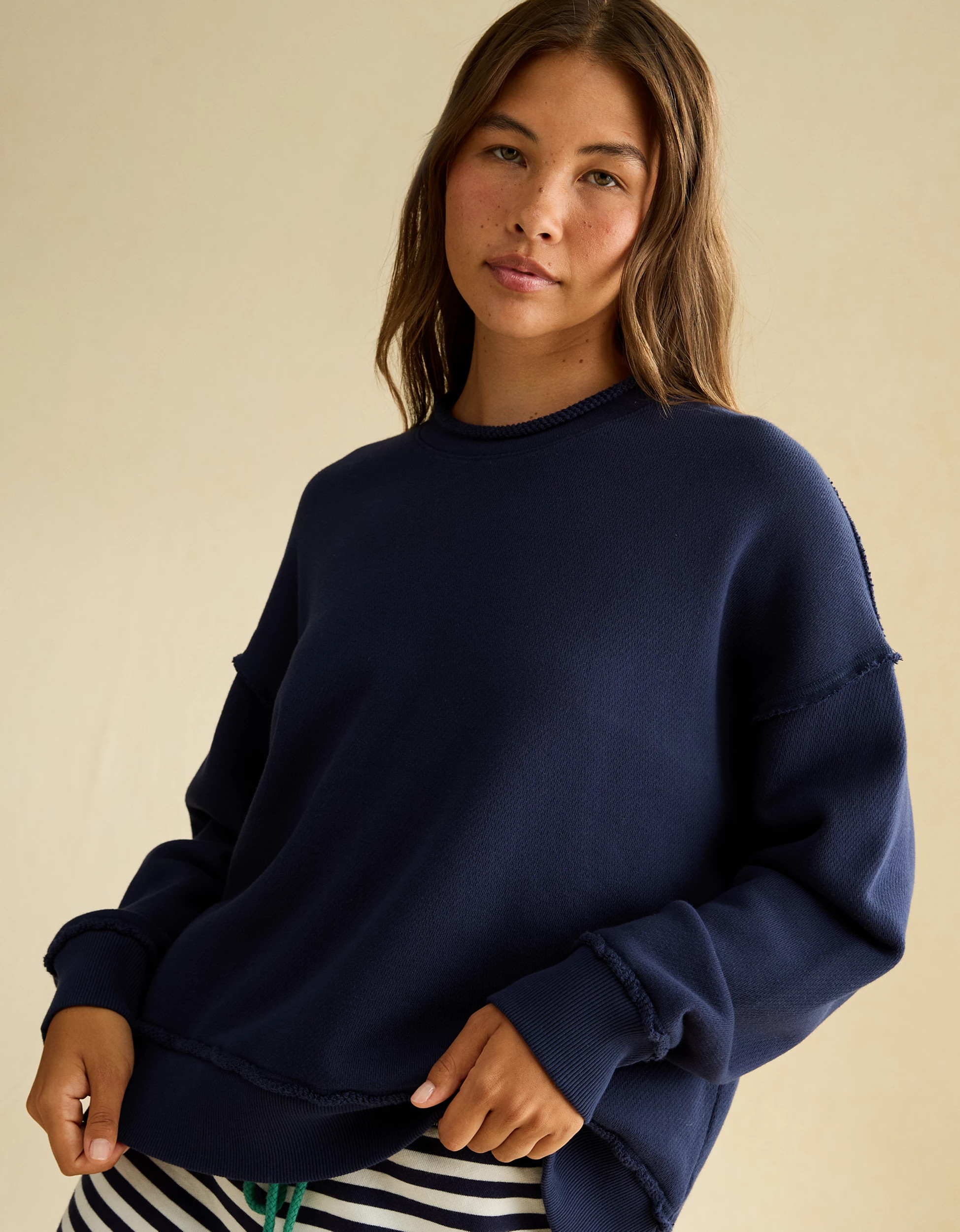 AE On A Roll Crew Neck Sweatshirt | American Eagle Outfitters (US & CA)