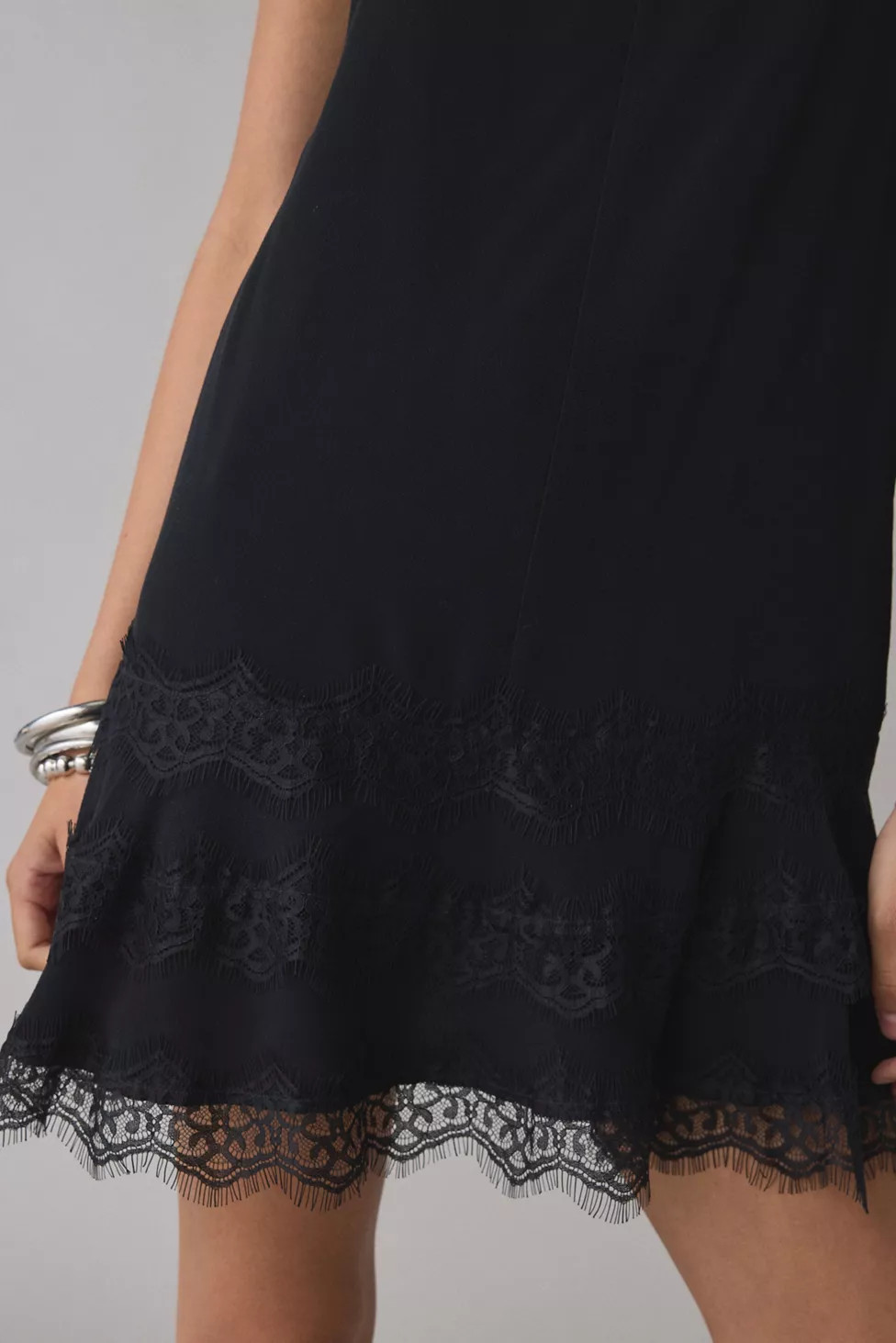 Kimchi Blue Up In The Air Tiered Lace Slip Mini Dress | Urban Outfitters (US and RoW)