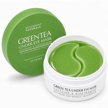 Enaskin Naturals Green Tea Under Eye Patches for Puffiness & Dark Circles | Antioxidant-Rich Gree... | Amazon (US)