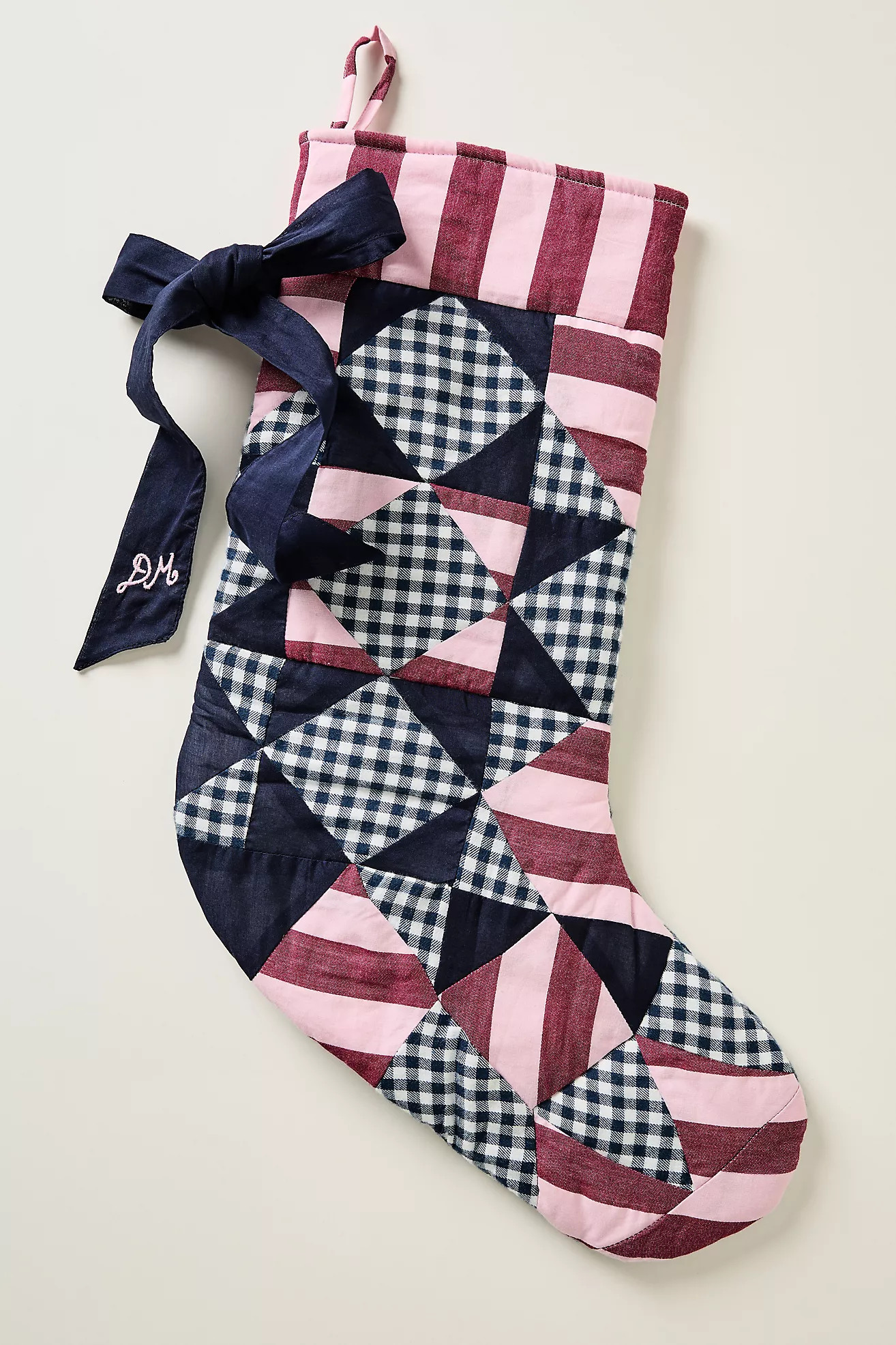 Damson Madder Patchwork Stocking | Anthropologie (US)