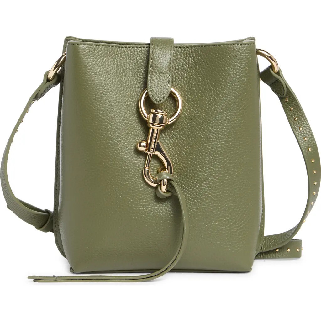 Rebecca Minkoff Megan Mini Studded Leather Crossbody Bag in Verdigris at Nordstrom Rack | Nordstrom Rack
