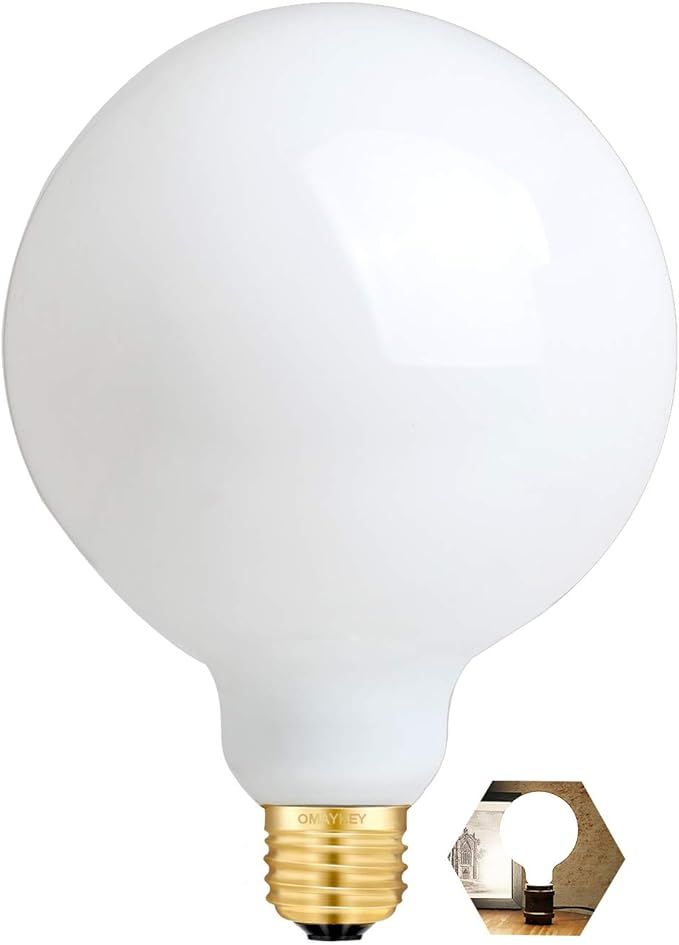 OMAYKEY 15W Dimmable Large LED Globe Bulb 100W Equivalent 1000 Lumens, 3000K Soft White E26 Mediu... | Amazon (US)