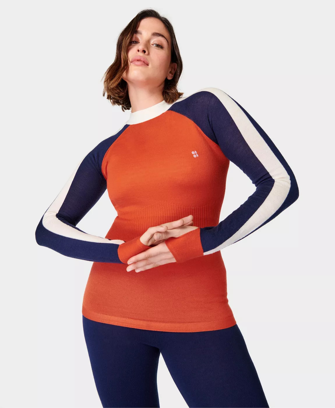 Colour Block Merino Base Layer Top | Sweaty Betty UK