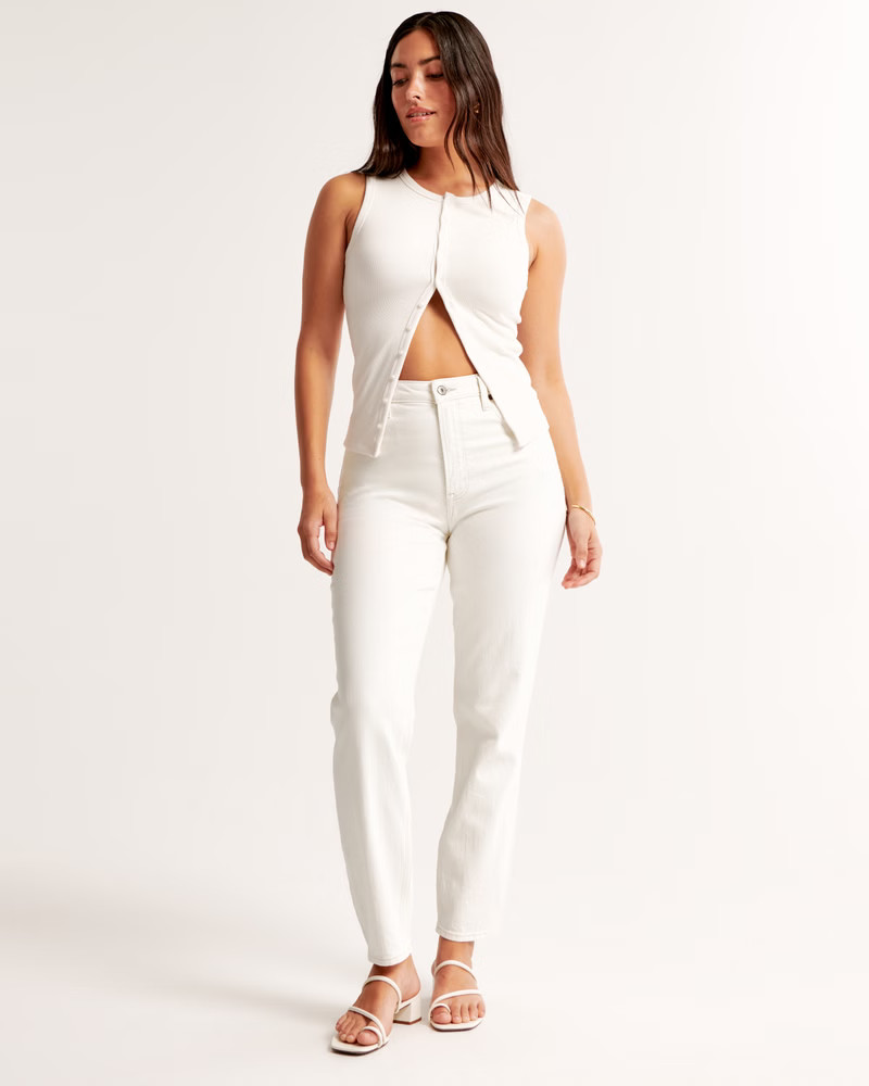 Curve Love High Rise Mom Jean | Abercrombie & Fitch (UK)