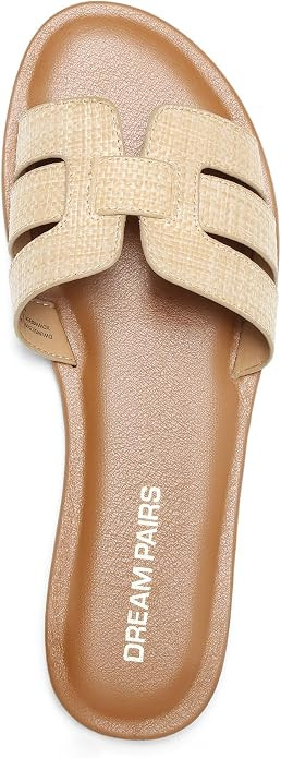 DREAM PAIRS Women's Dressy Slide Sandals Slip-on Comfortable Slides Fashion Casual Open Toe Summe... | Amazon (US)