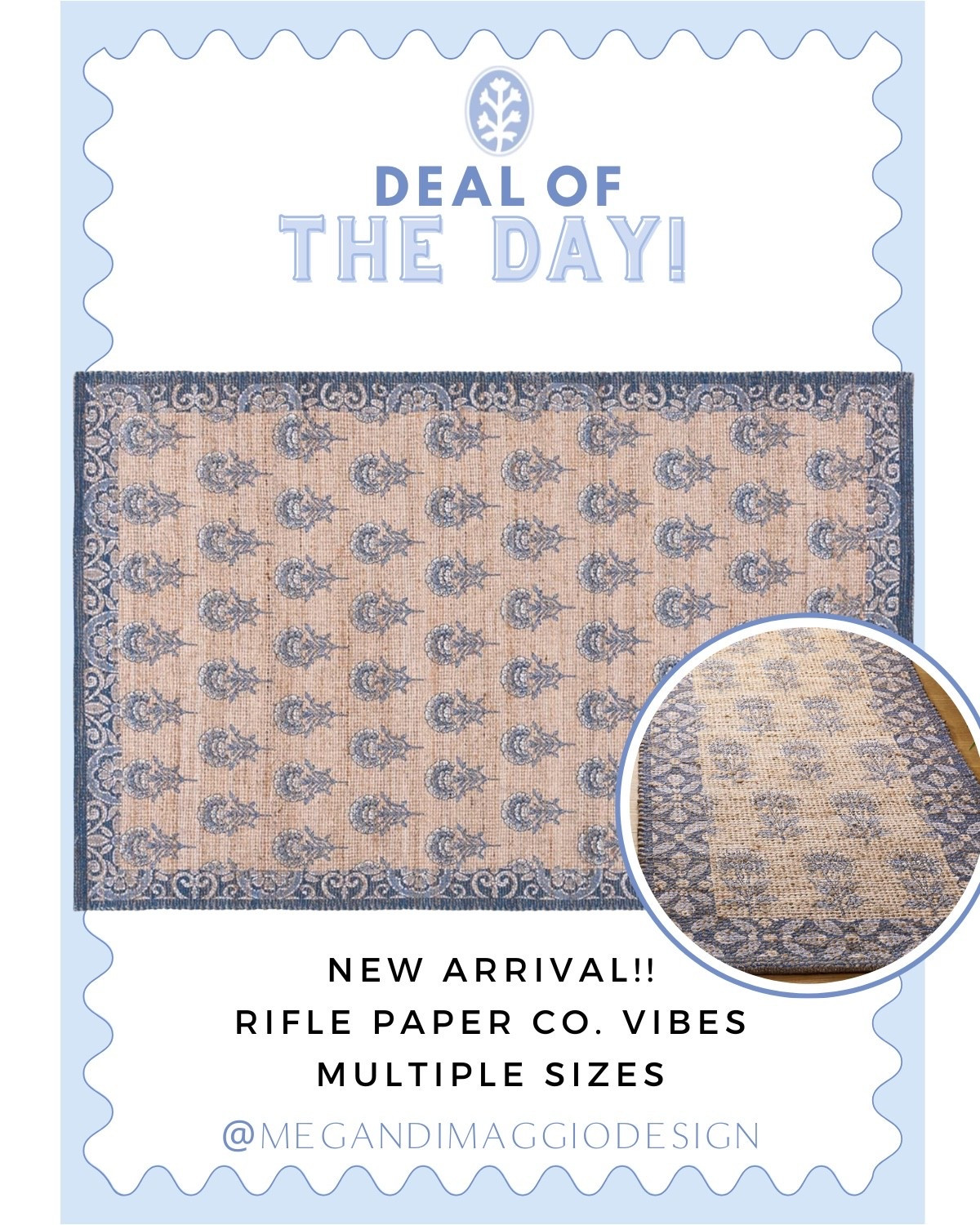 New rifle paper co rug look for less!! Available in multiple sizes, love the rubber option!! 🤍🙌🏻

#LTKSaleAlert #LTKHome