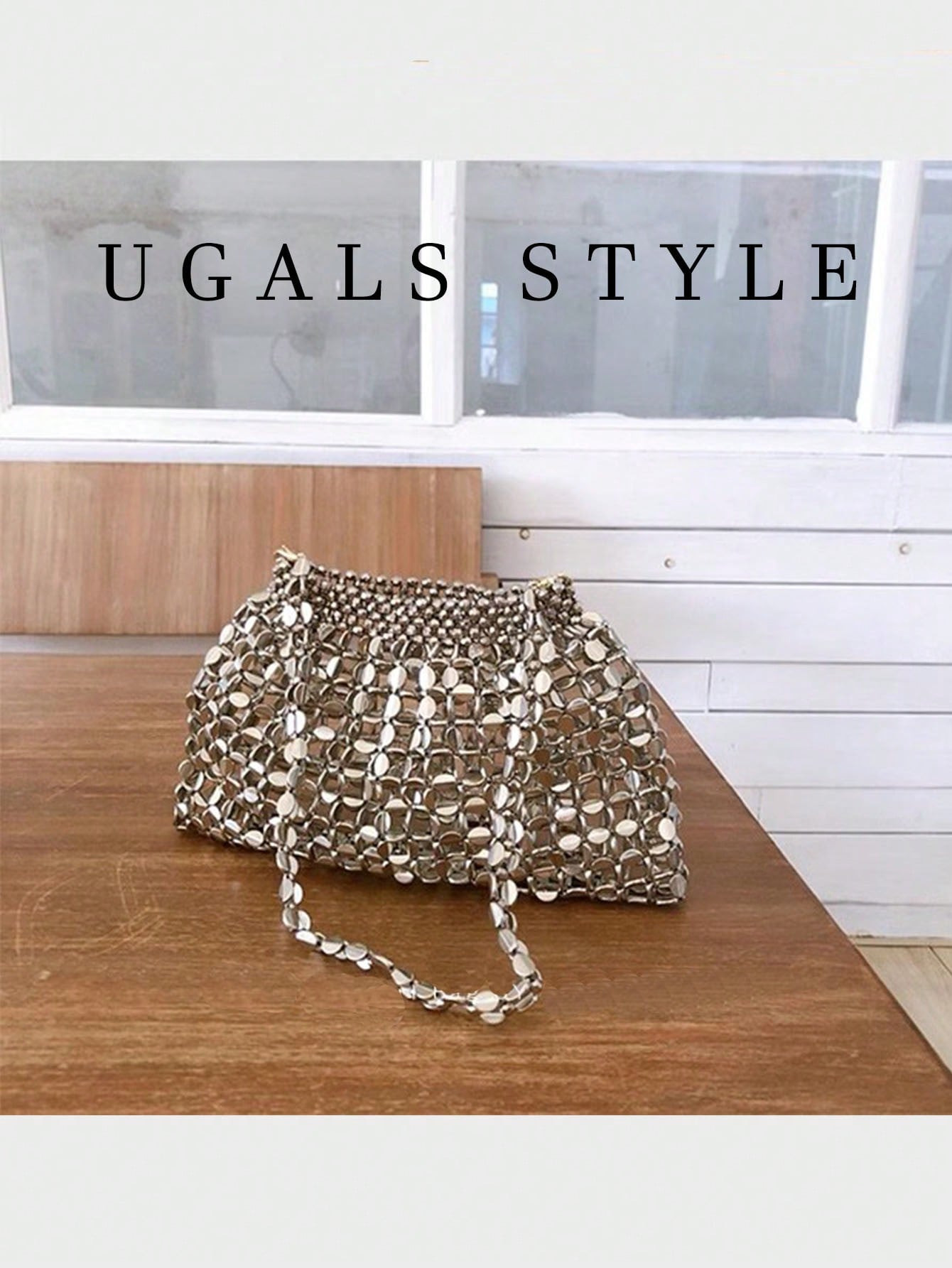 Luxury Hollow Out Hand Woven Bag Ladies Evening Glitter Bling Shoulder Bag Bridal Wedding Crossbo... | SHEIN