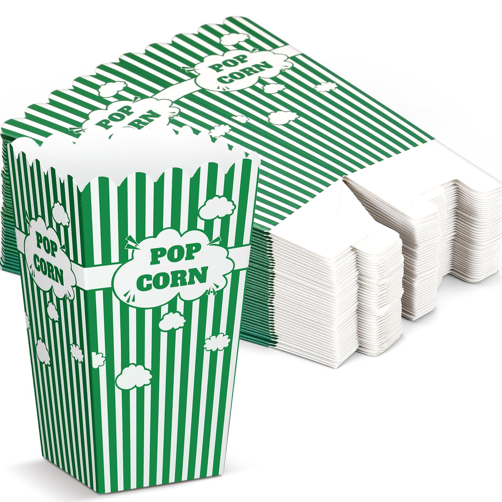 50 Pcs Mini Stripe Popcorn Disposable Paper Popcorn Boxes Buckets for Movie Night Graduation Carn... | Amazon (US)