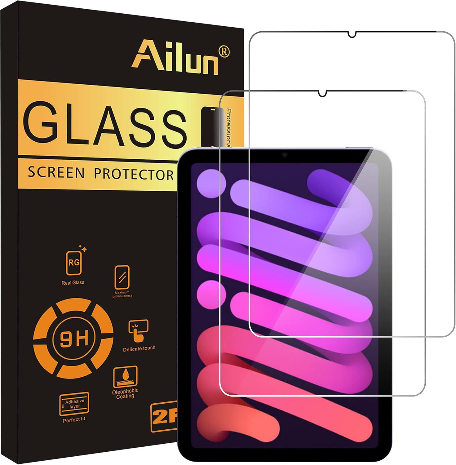 Ailun Screen Protector for iPad Mini 6[8.3 Inch] [2021 Release] 2Pack Tempered Glass 2.5D Edge Ul... | Amazon (US)