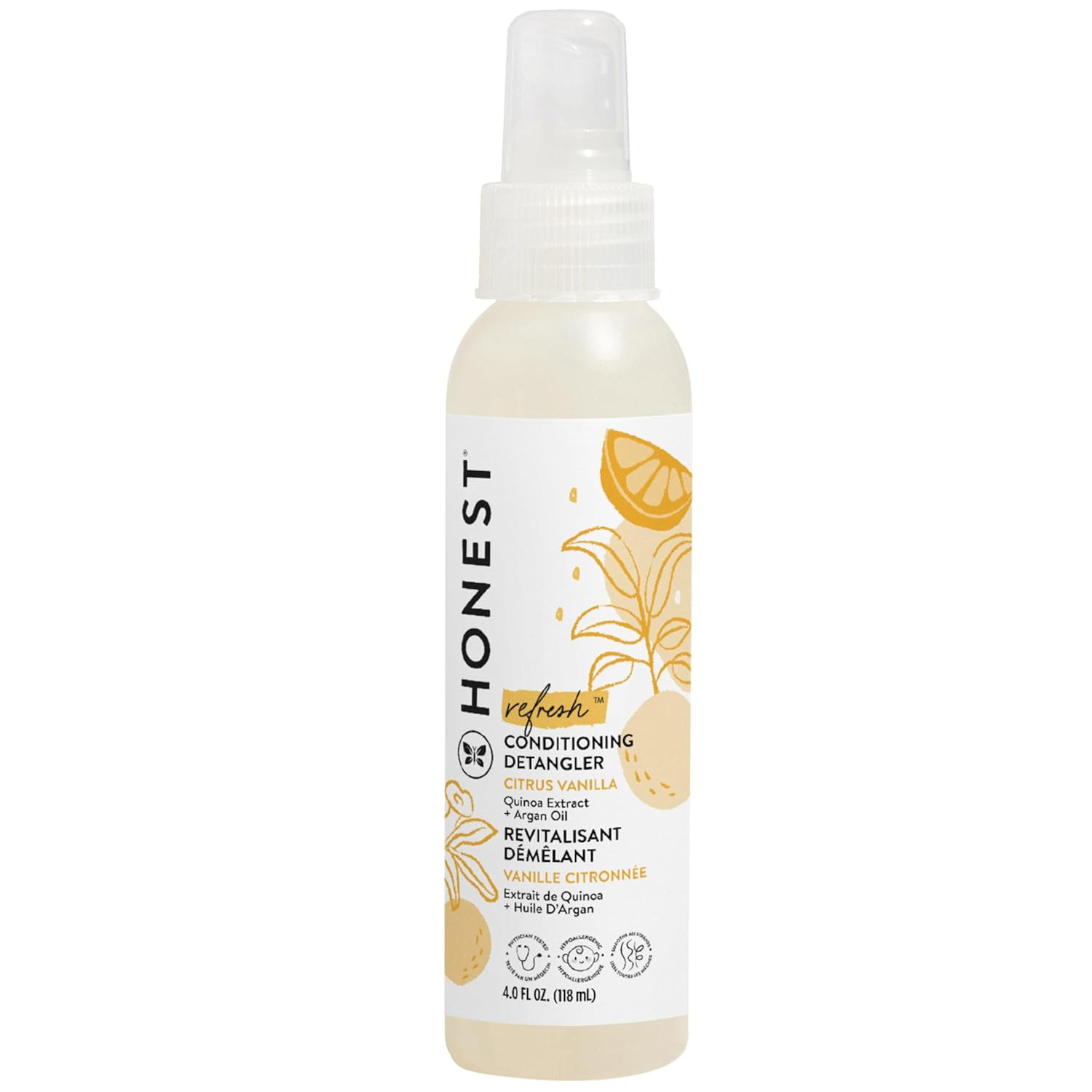 The Honest Company Conditioning Hair Detangler, Tear-Free, Hypoallergenic, Leave-In Conditioner a... | Amazon (US)
