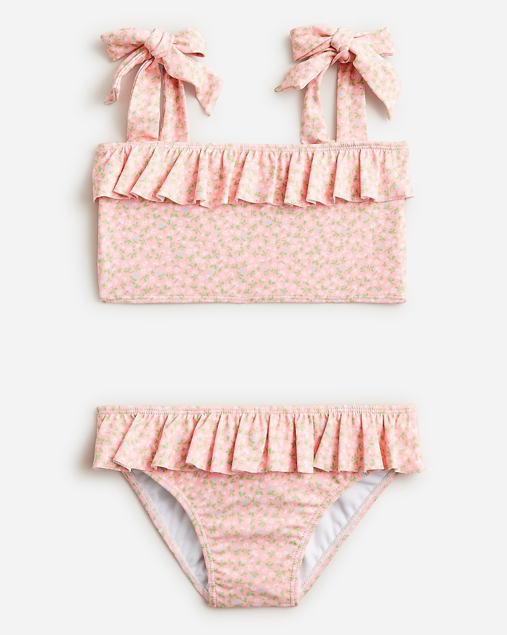 minnow&trade; X Crewcuts girls' tie-shoulder two-piece swimsuit with UPF 50+ | J. Crew US