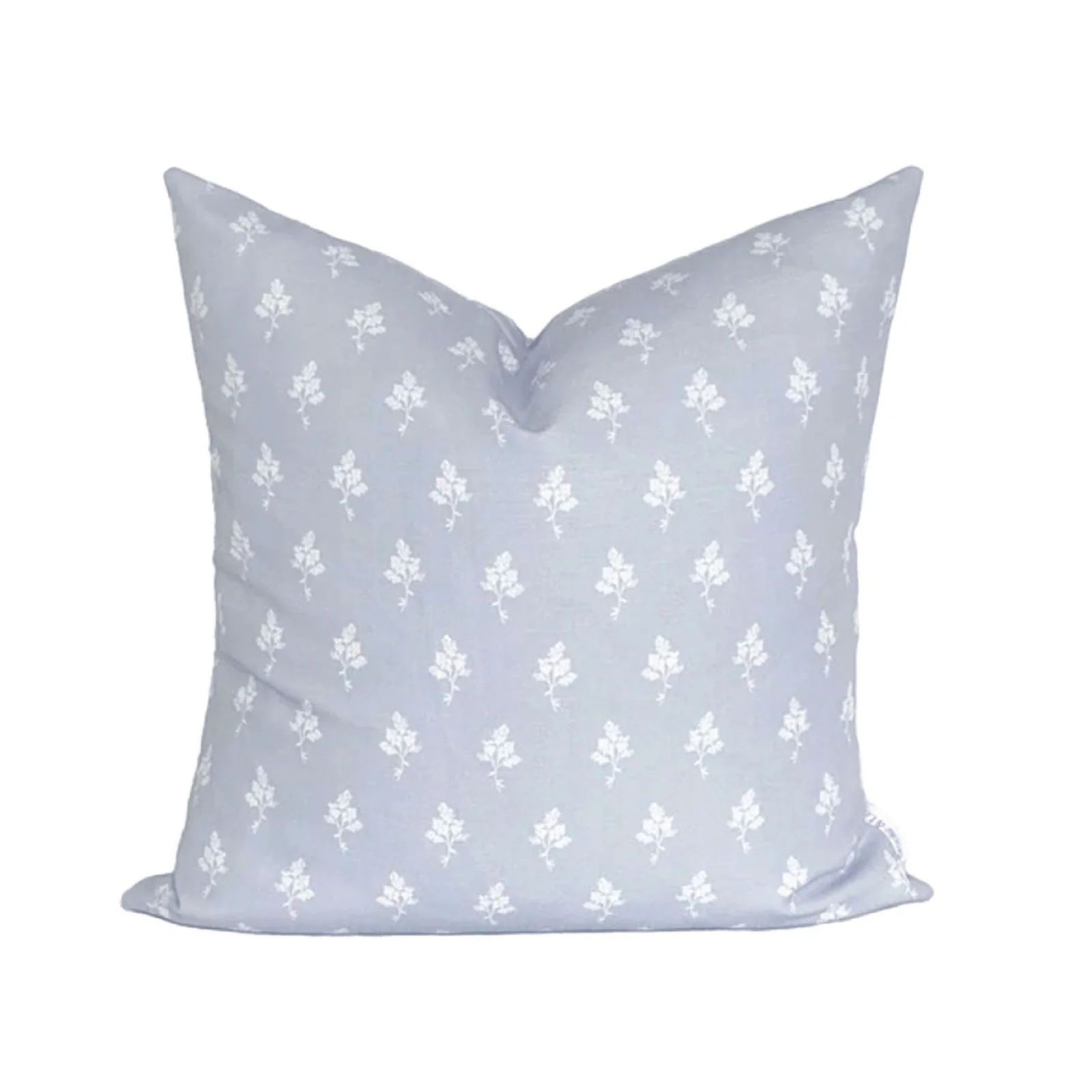 Hannah Floral Pillow in Light Blue | Brooke and Lou