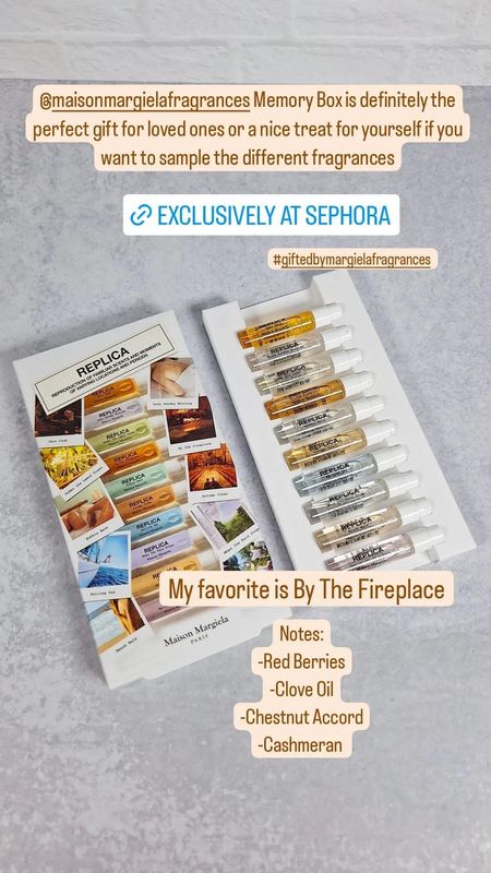 Maison Margiela REPLICA Memory Box Mini Perfume Sampler Set available exclusively at Sephora 

#LTKsalealert #LTKfindsunder50 #LTKbeauty