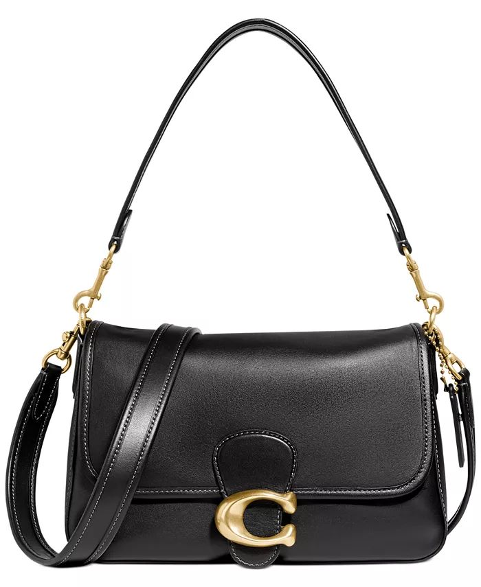 COACH Soft Tabby Leather Shoulder Bag with Removable Crossbody Strap - Macy's | Macys (US)