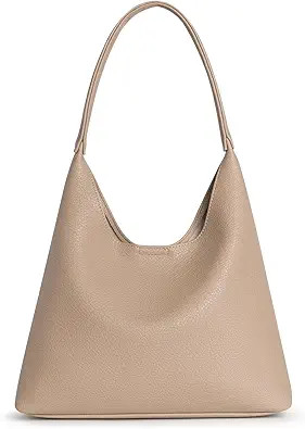 Hobo Bags for Women, Small Slouchy Hobo Purse, Soft Vegan Leather Shoulder Bag Trendy Everyday To... | Amazon (US)