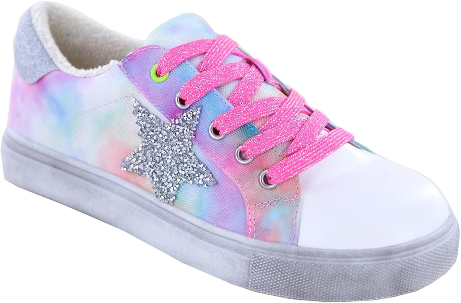 Steve Madden Girl's Rezume Sneaker (Little Kid/Big Kid) Tie-Dye | Amazon (US)