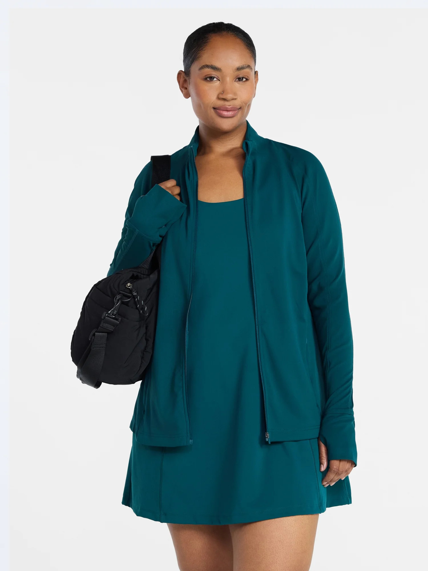 Avia Women's and Women's Plus SoftSculpt Zip Up Active Jacket, Sizes XS-4X | Walmart (US)