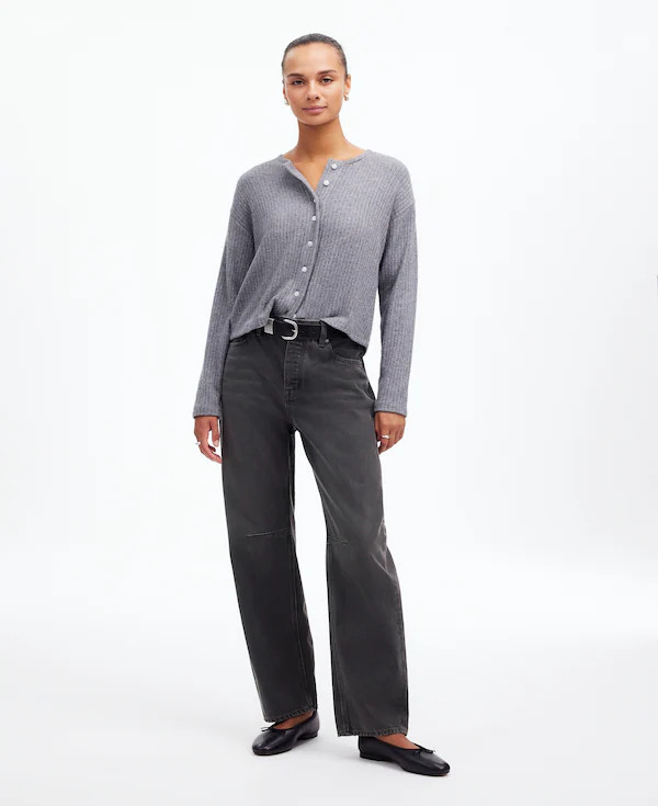 The Darted Barrel-Leg Jean | Madewell