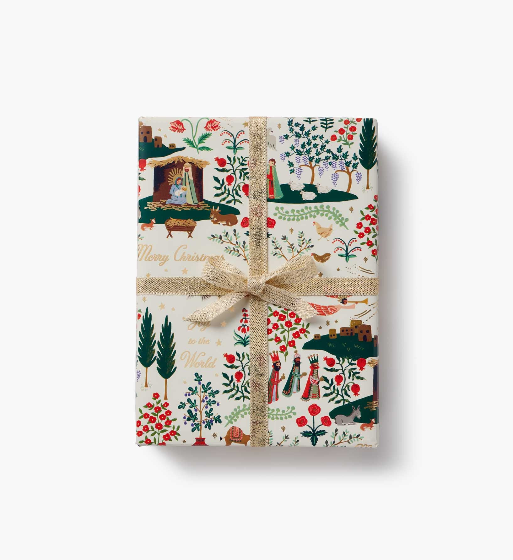Holiday Wrapping Roll - Nativity Scene Cream | Rifle Paper Co.