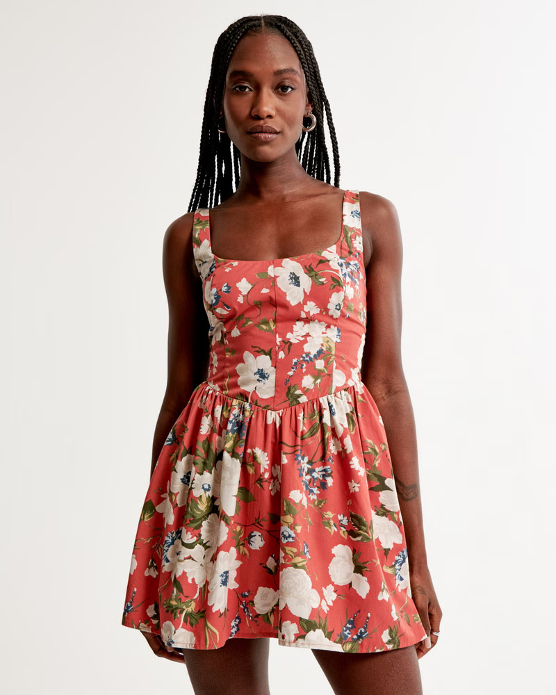 Corset Drop-Waist Skort | Abercrombie & Fitch (US)