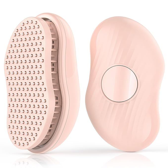 Hair Brushes for Women, One-Key Self-Cleaning Hair Brush Easy-to-Clean with One-Button Operation ... | Amazon (US)