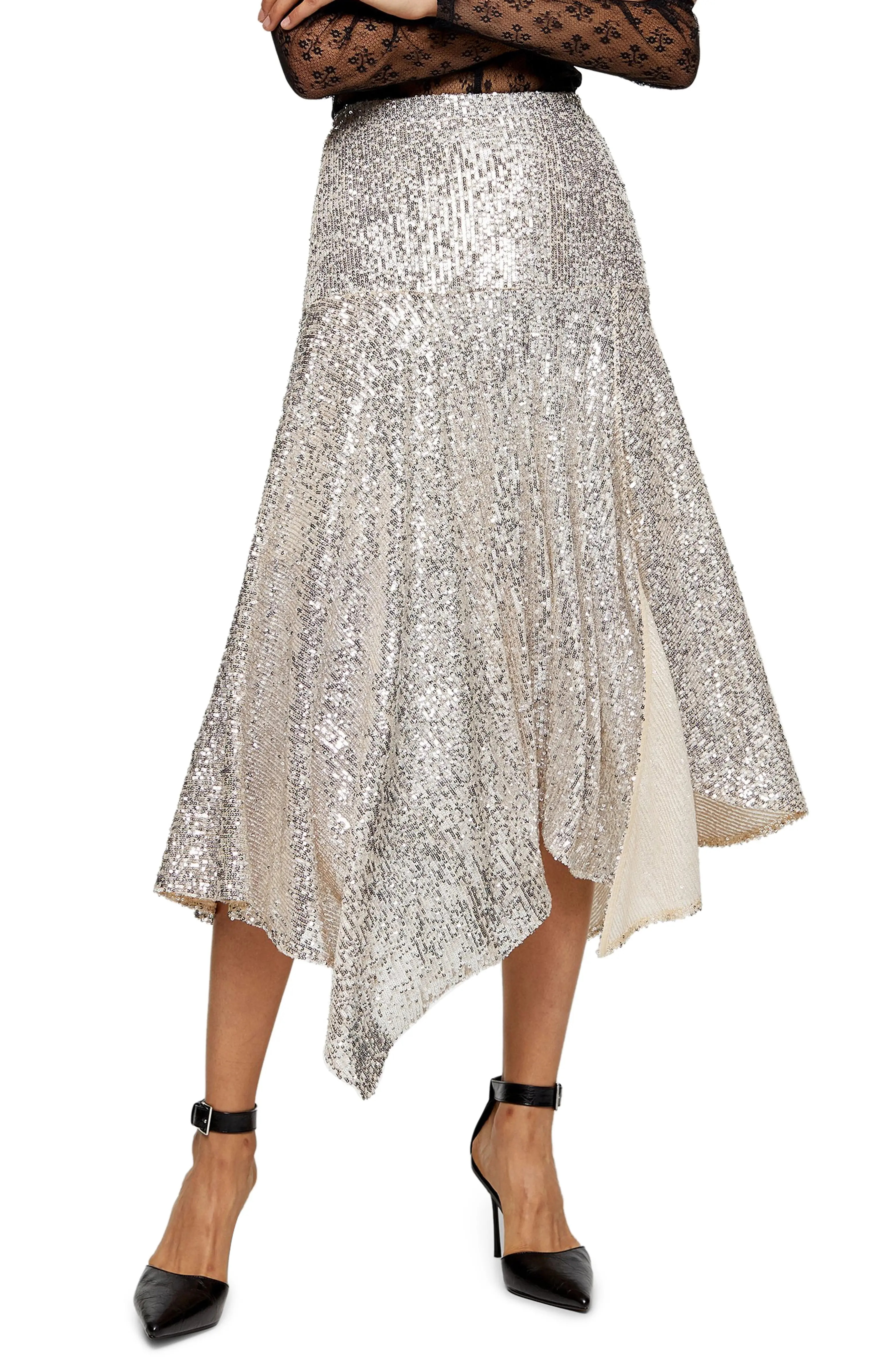 Sequin Handkerchief Skirt | Nordstrom