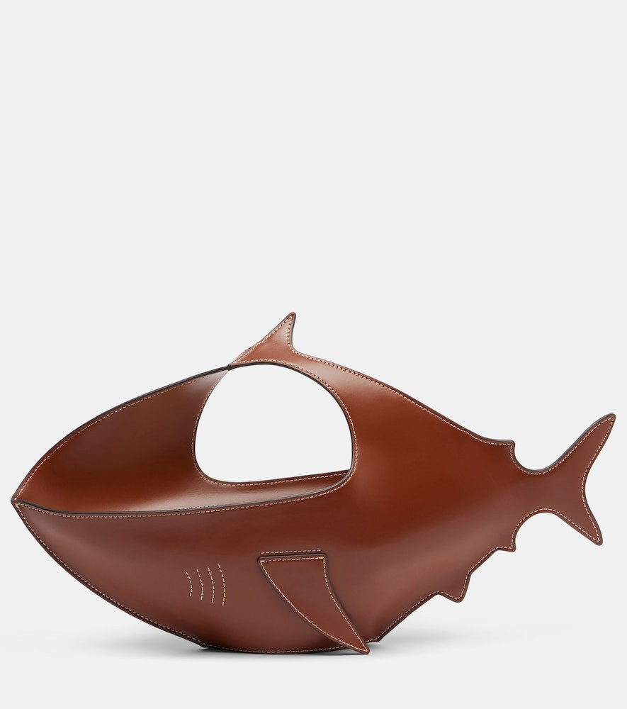 Staud Shark leather top-handle bag | Mytheresa (US/CA)