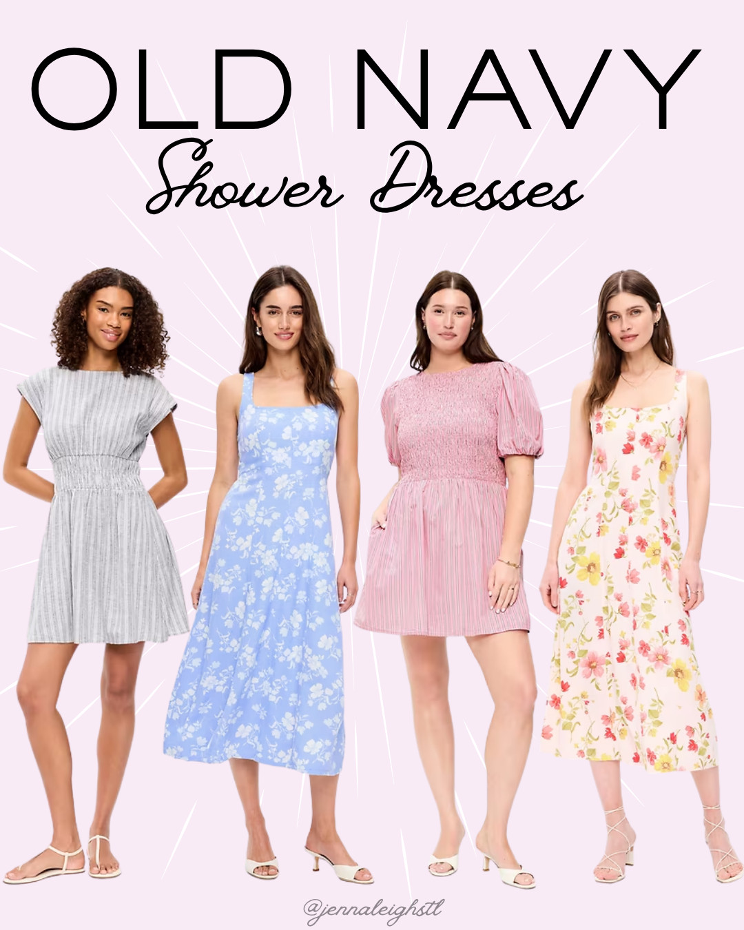 Some really great options for shower dresses from Old Navy right now. Think lightweight linen blends, soft florals, and easy silhouettes that feel dressed up but still comfortable. 

 #LTKootd #LTKMidsize