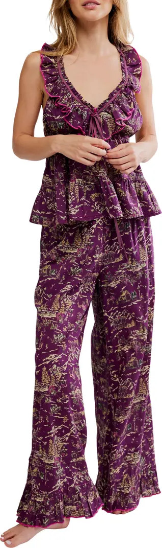 Free People Tangled Lights Ruffle Pajamas | Nordstromrack | Nordstrom Rack