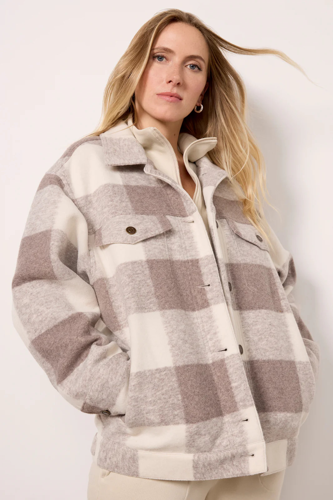 Preston Knit Plaid Jacket | Evereve