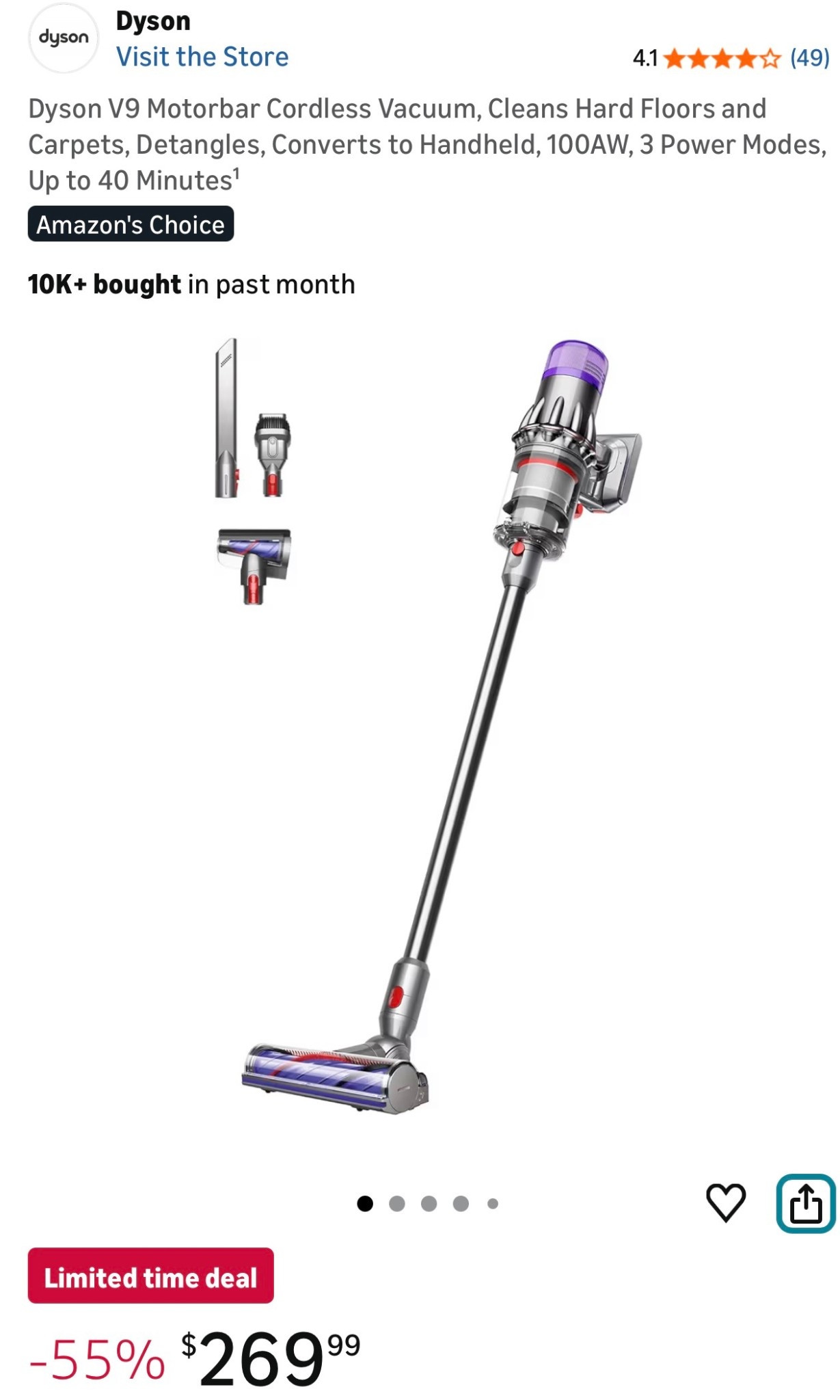 Dyson cordless vacuum is 55% off!!!! A must have if you have pets who shed 😅 #vacuum #dyson #sale 

#LTKGiftGuide #LTKSaleAlert #LTKCyberWeek