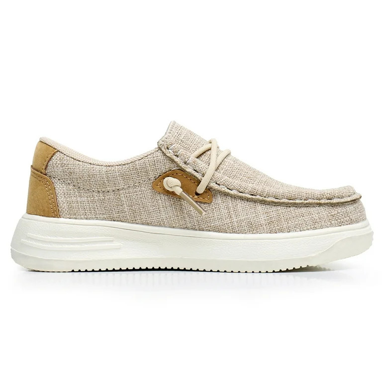 Blikcon Boys Girls Slip-On Casual Boat Shoes Light-Weight Lace Up Loafers(Toddler/Little Kid/Big ... | Walmart (US)