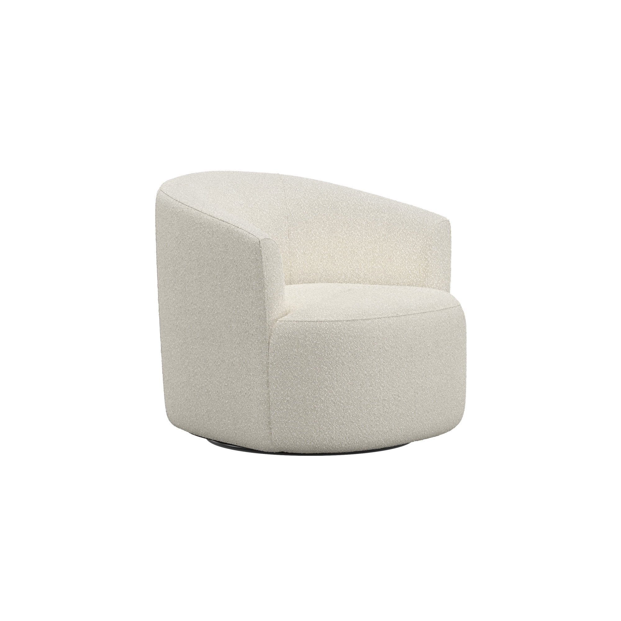 Mainstays Boucle Swivel Chair, Cream | Walmart (US)