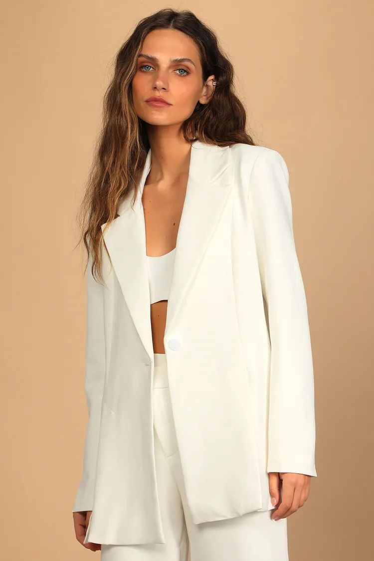 Sade White Blazer | Lulus (US)