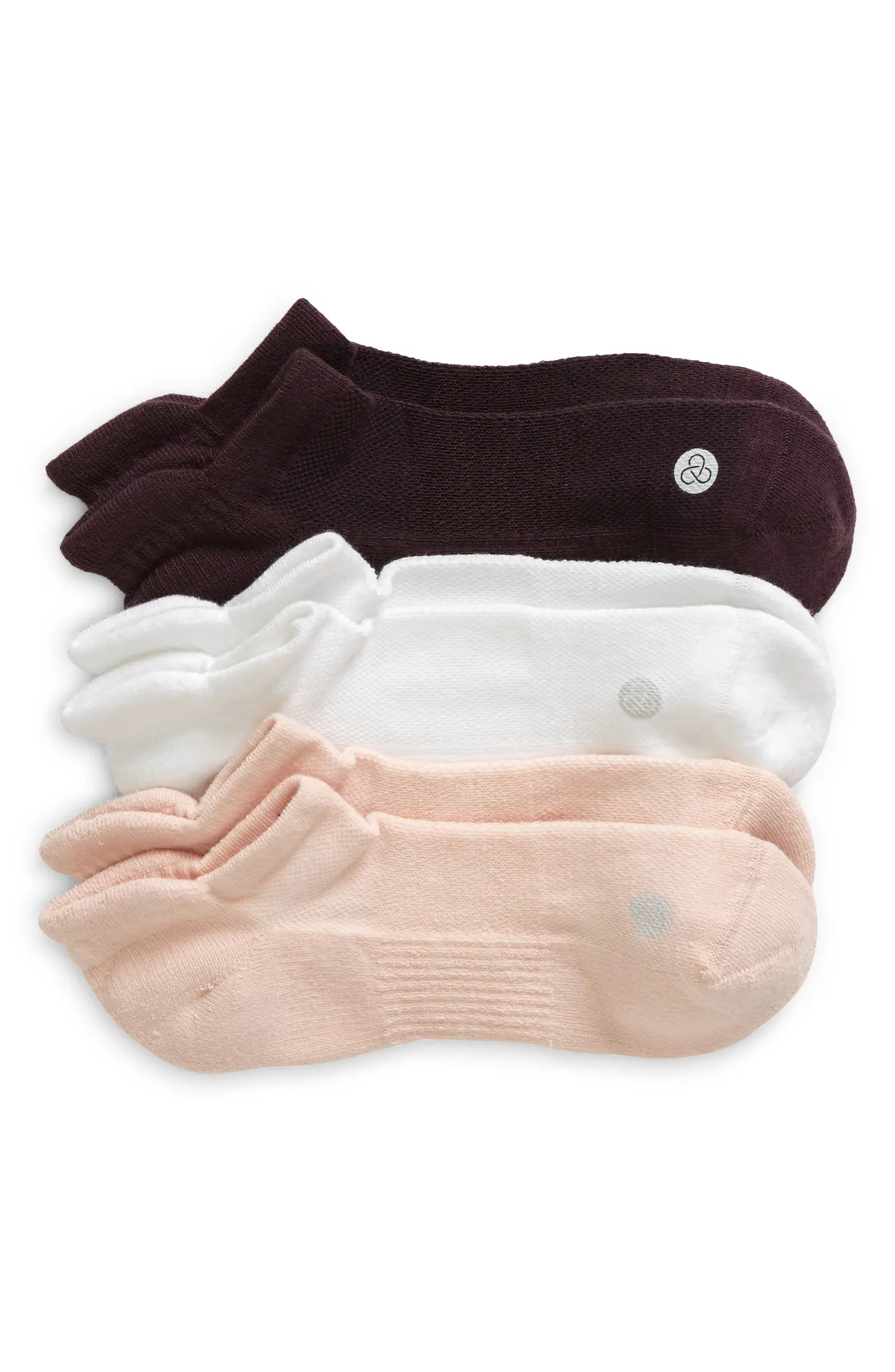 Zella Assorted 3-Pack Tab Ankle Socks | Nordstrom | Nordstrom