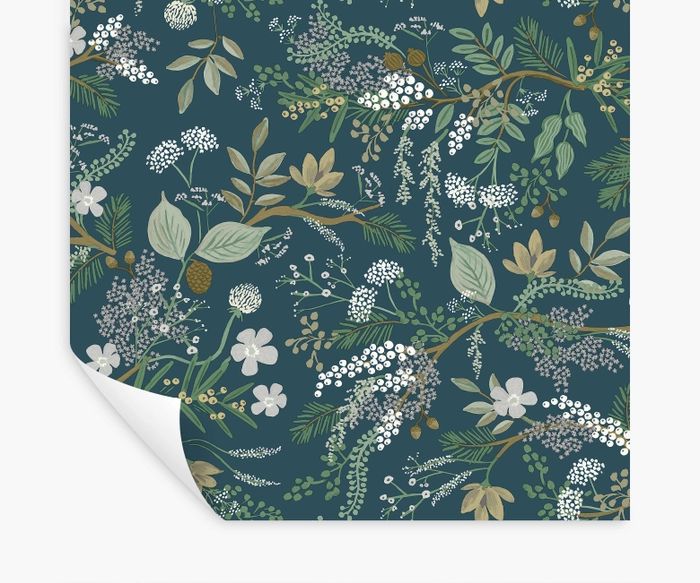 Evergreen Juniper Forest Peel & Stick Wallpaper | Rifle Paper Co.