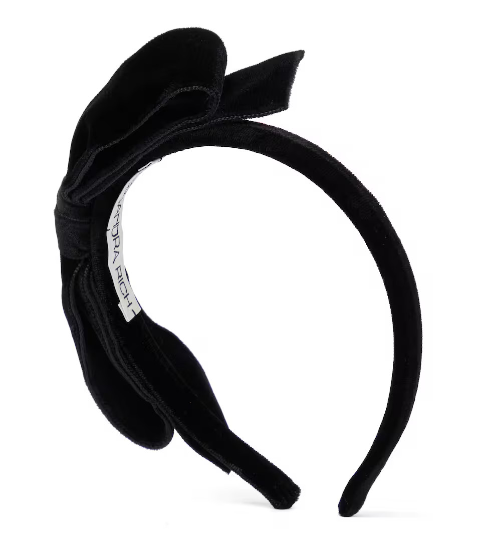 Bow velvet headband | Mytheresa (UK)