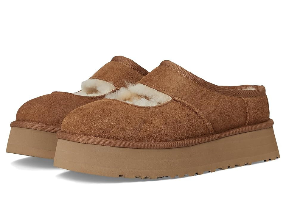 UGG Bea Mary Jane Women's Slippers Chestnut : 11 B - Medium, Suede | Zappos