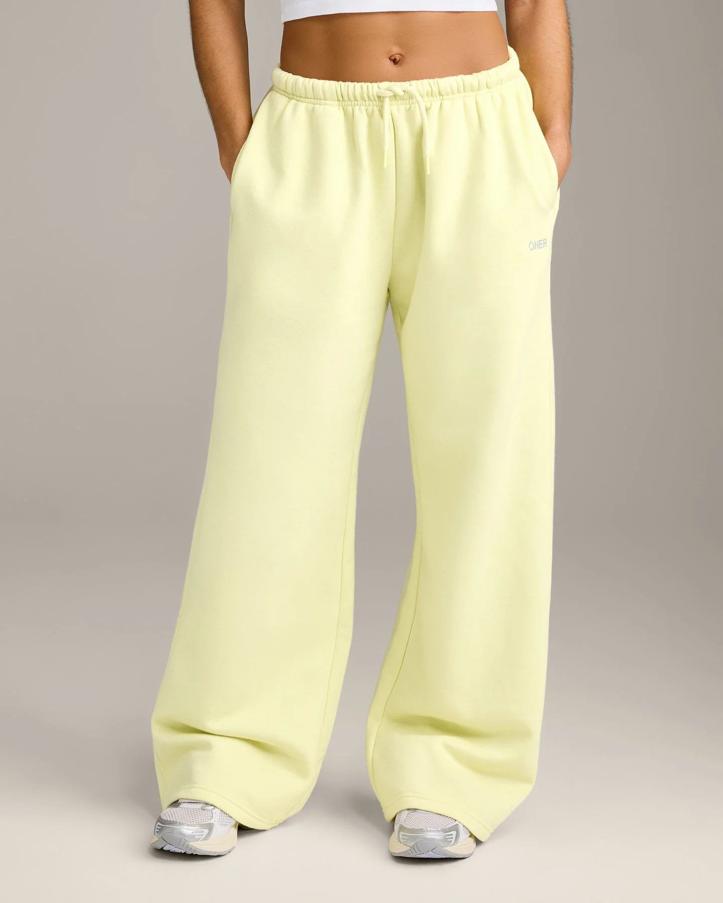 Foundations All Season Straight Leg Sweatpants | Pastel Yellow | Oner Active (UK / US)