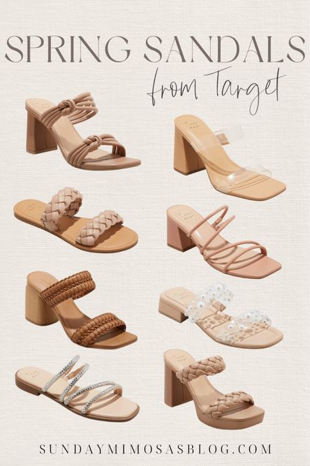 Spring Sandals from Target, Target sandals, Target shoes, spring shoes, neutral sandals, Pearl sandals, clear sandals, clear heels, clear shoes, braided sandals, strappy sandals, vacation shoes, vacation sandals #target #sandals #newsandals #resortwear #targetsandals #weddingsandals #vacationshoes #vacationsandals #clearsandals

#LTKshoecrush #LTKstyletip #LTKunder50