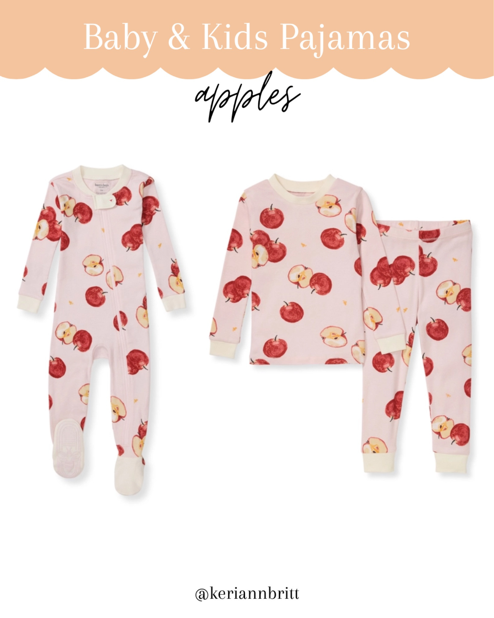 Baby and Kids Apple Pajamas from Burt’s Bees Baby 

#LTKKids #LTKBaby #LTKFamily