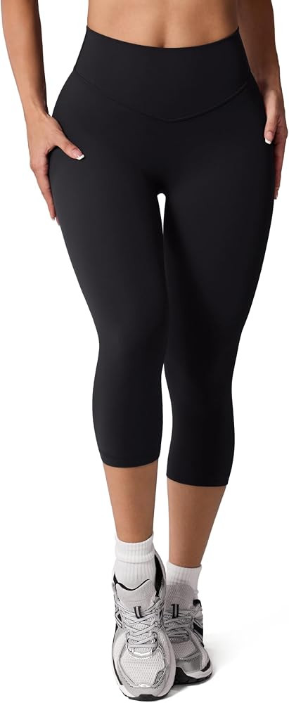 UNISSU Hugcurve No Front Seam Capri Leggings 19"     High Waisted, Buttery Soft, Booty Flattering... | Amazon (US)