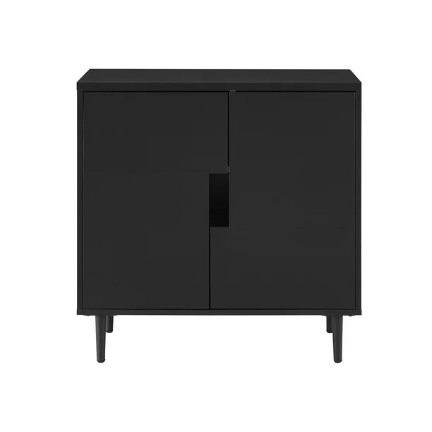 Gap Home Modern Color Block Two Door Accent Cabinet, Black and Grey - Walmart.com | Walmart (US)