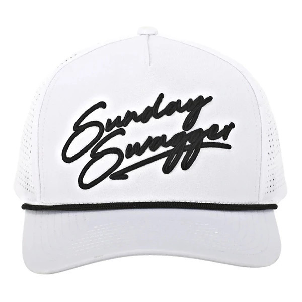 Men's Sunday Swagger SWAGGER Golf Snapback Hat One Size White | Scheels