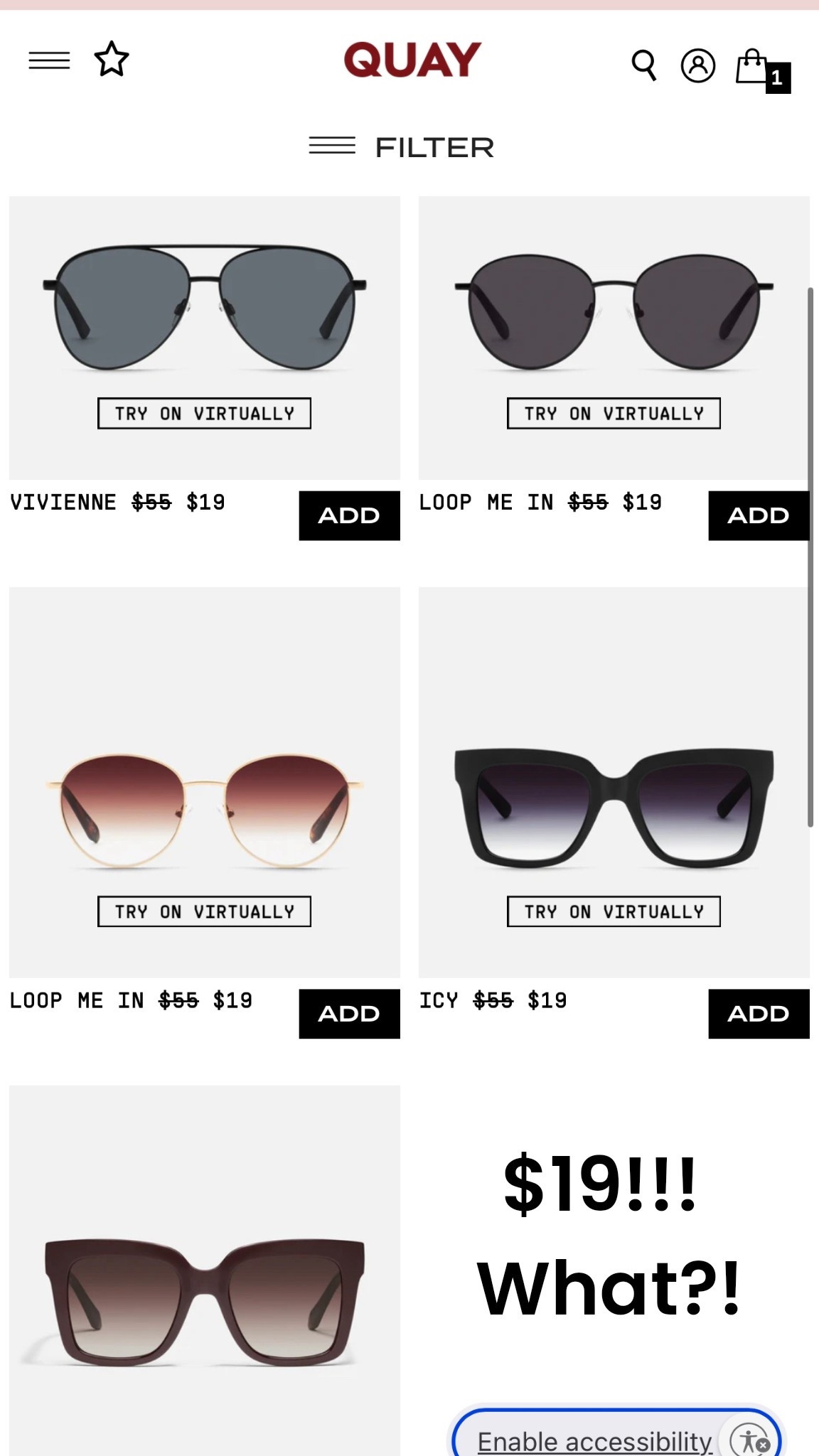 Quay Sunnies on sale! 

#LTKCyberWeek #LTKHoliday #LTKGiftGuide