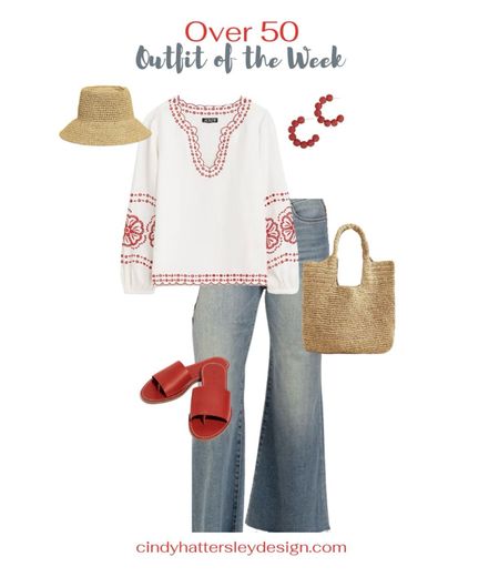 Casual Jean Zoutfit with sandals and straw bag

#strawbag #strawhat #summertop

#LTKover40 #LTKSeasonal #LTKstyletip